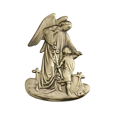 Guardian Angel With A Girl Gold Oxide Auto Visor Clip, Made In Usa, Bliss Manufacturing