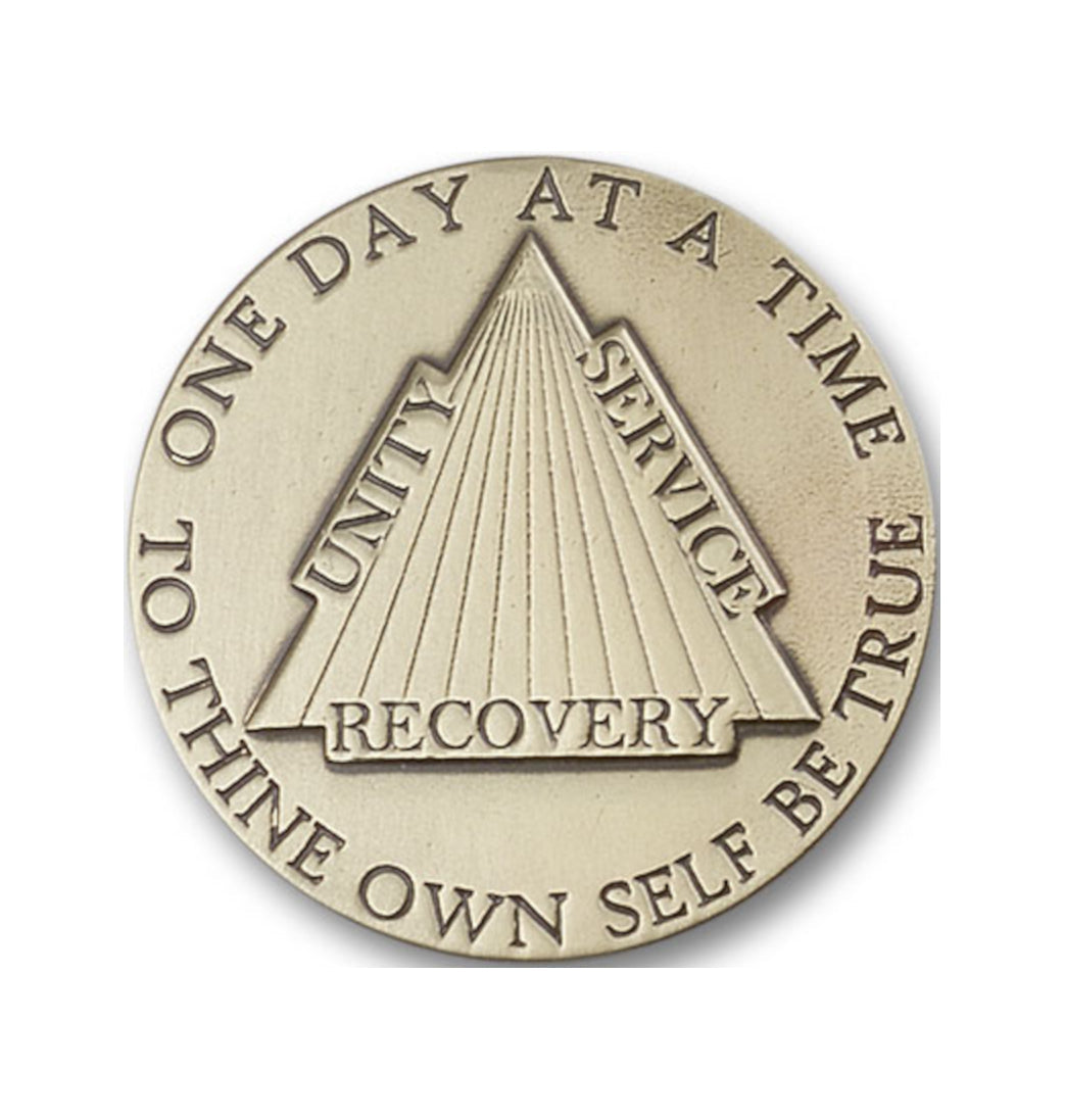 bliss recovery one day at a time gold auto visor clip