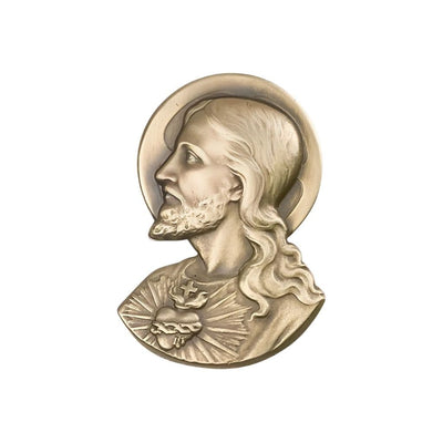 Sacred Heart Of Jesus Gold Oxide Auto Visor Clip, Made In Usa, Bliss Manufacturing