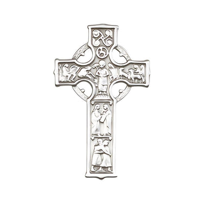 Irish Celtic Cross Pewter Auto Visor Clip, Made In Usa, Bliss Manufacturing