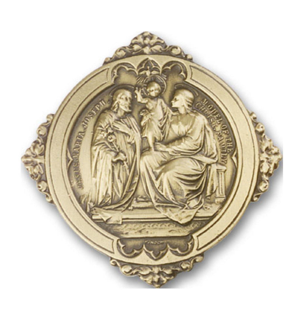 bliss holy family gold auto visor clip