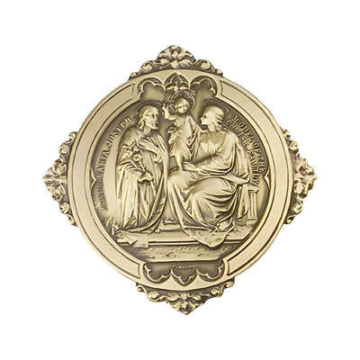 Holy Family Gold Oxide Auto Visor Clip, Made In Usa, Bliss Manufacturing