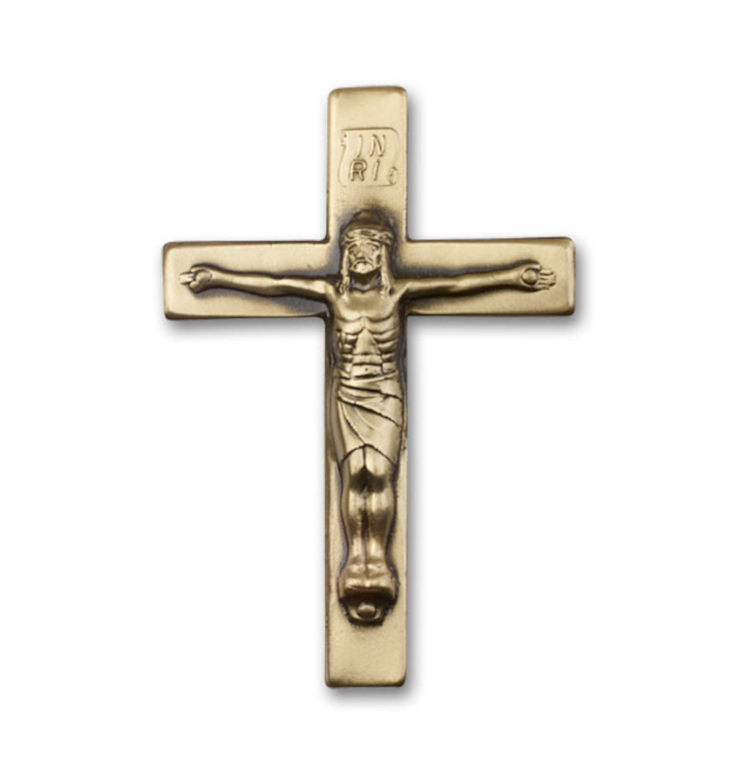 bliss inri crucifix gold auto visor clip