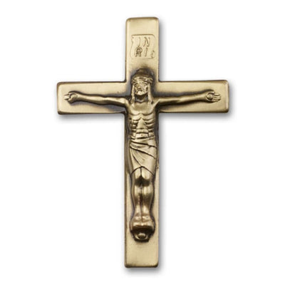 Christian Inri Crucifix Gold Oxide Auto Visor Clip, Made In Usa, Bliss Manufacturing