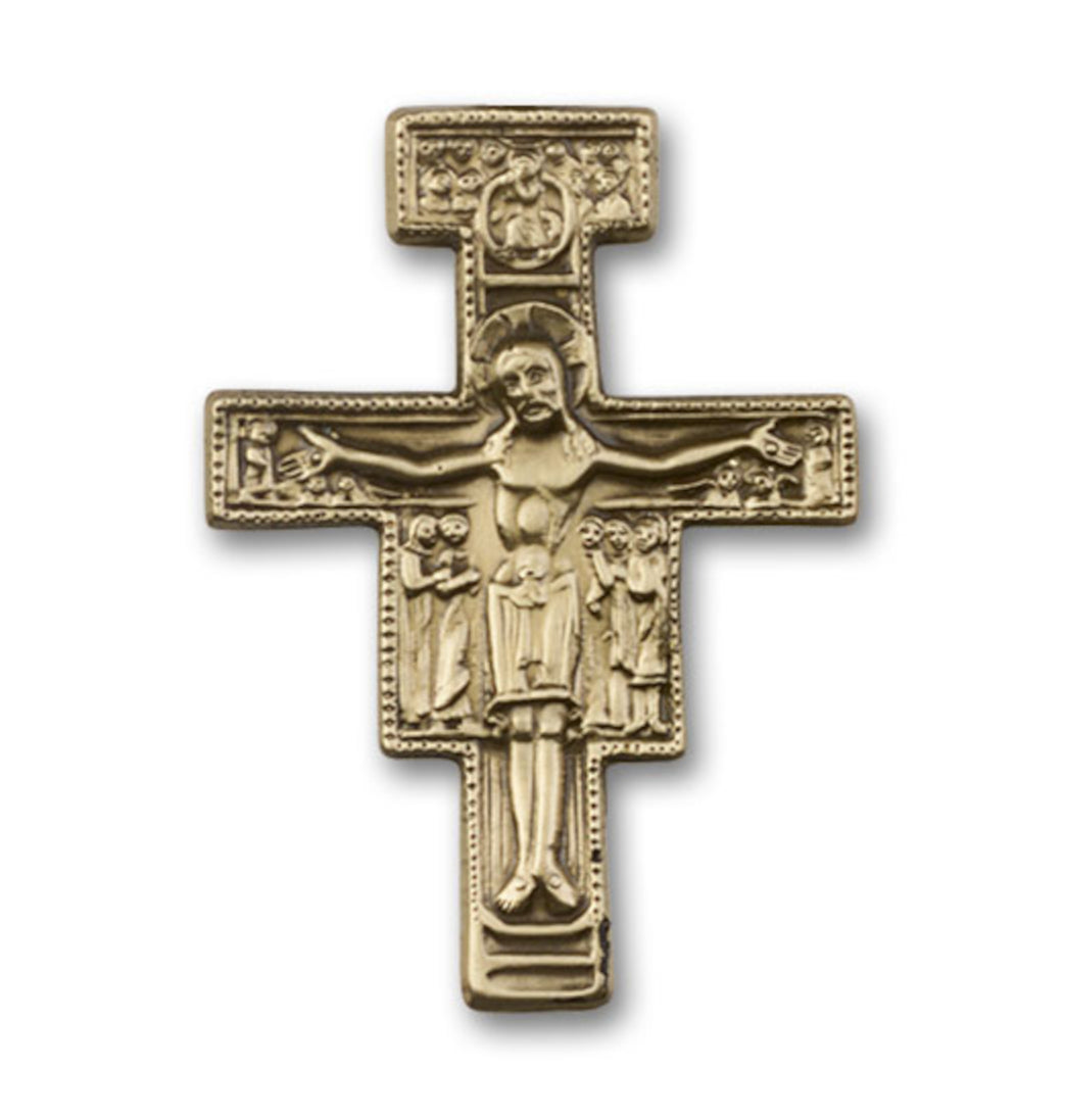 bliss san damiano crucifix gold auto visor clip