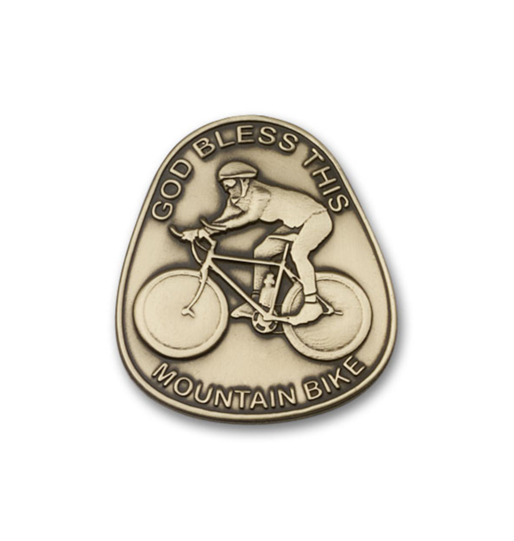 Bliss God Bless This Mountain Bike Gold Visor Clip
