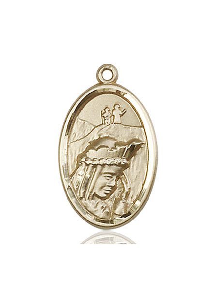 Bliss Our Lady of la Salette Catholic Patron Saint 14kt Medal Only,