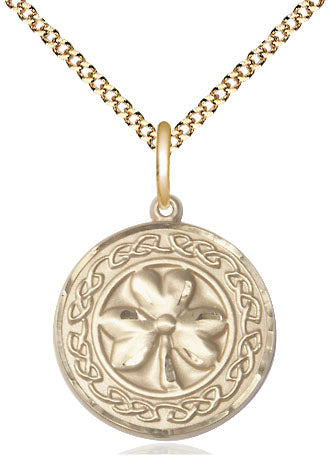 Bliss Sterling Silver Shamrock w/Celtic Border Necklace - More Options