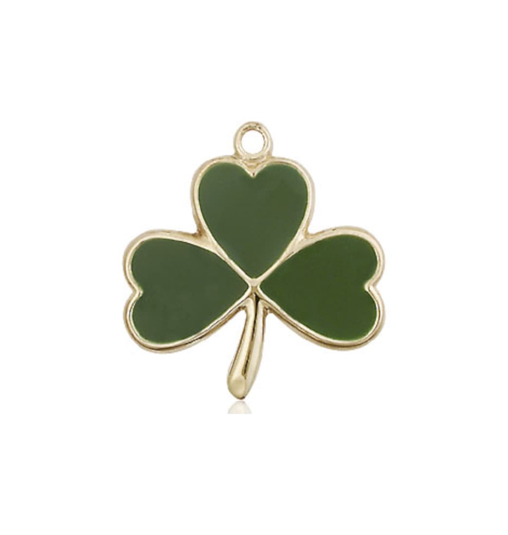 Bliss Manufacturing 14kt Gold Shamrock Pendant,