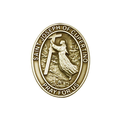 St. Joseph of Cupertino Auto Visor Clip in Gold Tone, Made in USA, Bliss Manufacturing