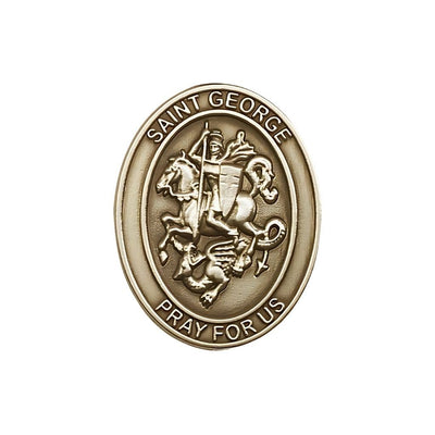 St. George Auto Visor Clip in Gold Tone, Made in USA, Bliss Manufacturing