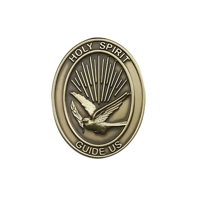 Holy Spirit Auto Visor Clip in Gold Tone, Made in USA, Bliss Manufacturing