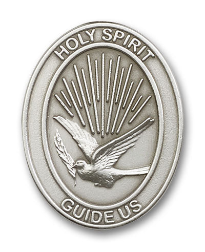 bliss oval holy spirit pewter auto visor clip