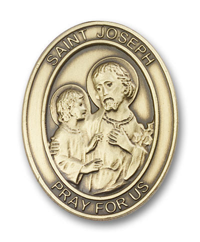 bliss oval st joseph gold auto visor clip