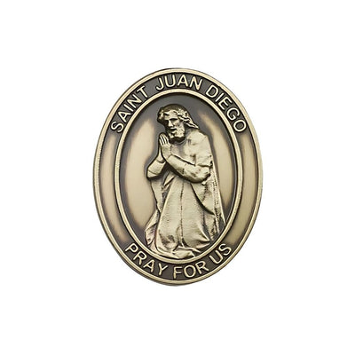 St. Juan Diego Auto Visor Clip in Gold Tone, Made in USA, Bliss Manufacturing