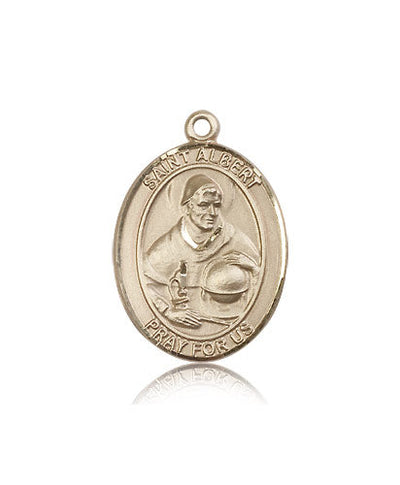 St Albert the Great Medal Necklace, 14kt gold, Bliss Manufacturing