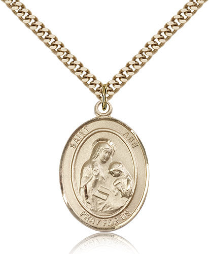 Bliss St Ann Catholic Patron Saint Medal