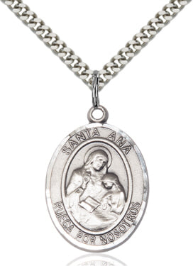 Bliss Spanish Santa Ana Catholic Patron Saint Medal