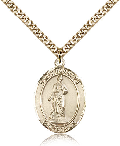 Bliss St Barbara Catholic Patron Saint Medal