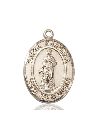Spanish Santa Barbara Medal Necklace, pewter / sterling silver / gold-filled (view 3), Bliss Manufacturing