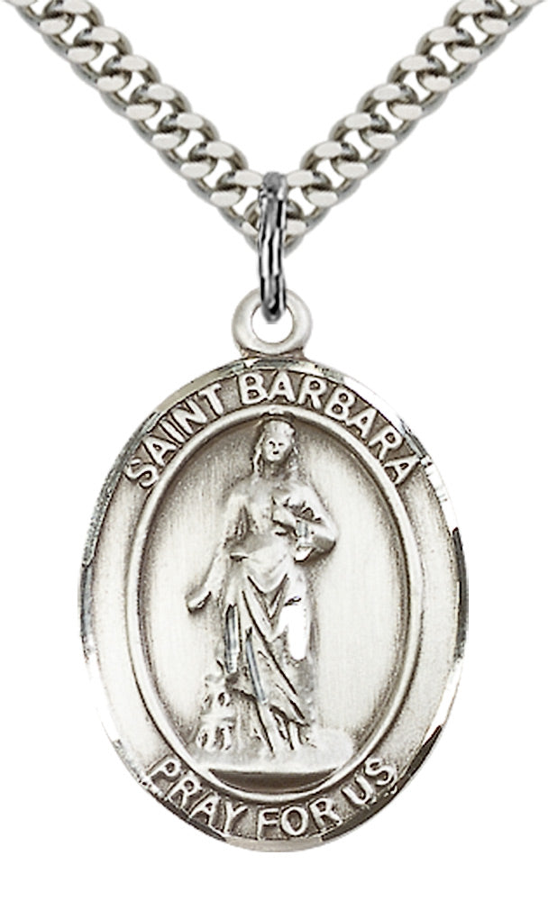 Bliss St Barbara Catholic Patron Saint Medal