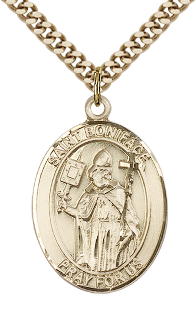 Bliss St Boniface Catholic Patron Saint Medal