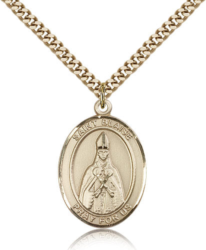 Bliss St Blaise Catholic Patron Saint Medal