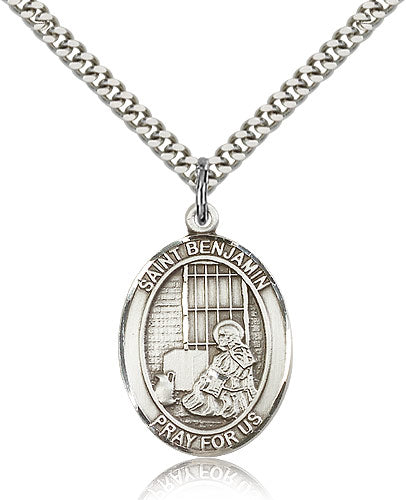 Bliss St Benjamin Catholic Patron Saint Medal