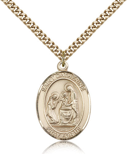 Bliss St Catherine of Siena Catholic Patron Saint Medal