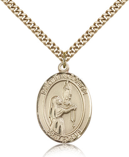 Bliss St Bernadette Catholic Patron Saint Medal