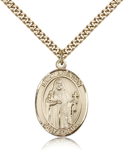 Bliss St Brendan the Navigator Catholic Patron Saint Medal