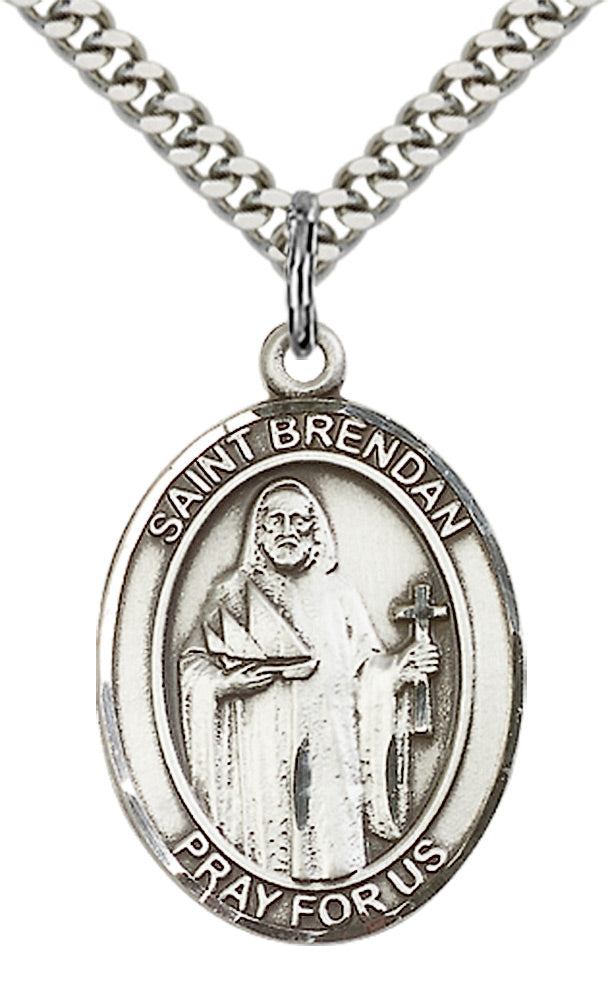 Bliss St Brendan the Navigator Catholic Patron Saint Medal