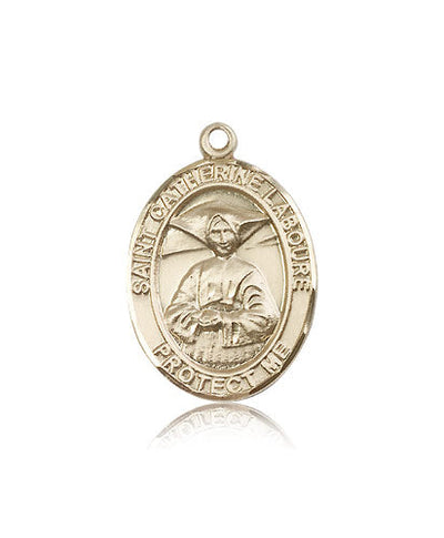 St Catherine Laboure Medal Necklace, 14kt gold, Bliss Manufacturing