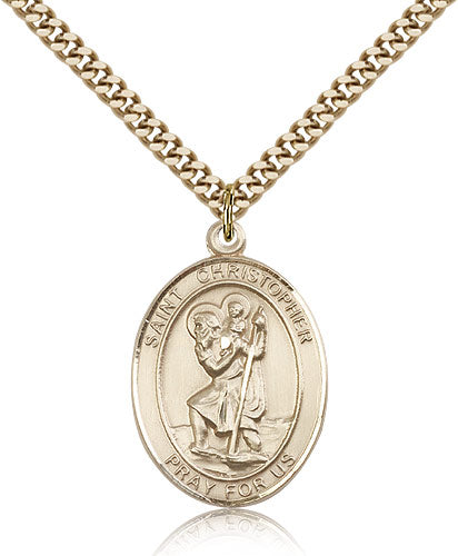 Bliss St Christopher Catholic Patron Saint Medal