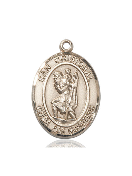 Bliss Spanish San Cristobal Catholic Patron Saint Medal