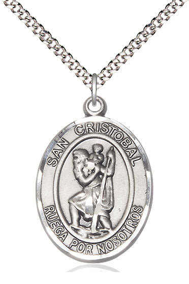 Bliss Spanish San Cristobal Catholic Patron Saint Medal