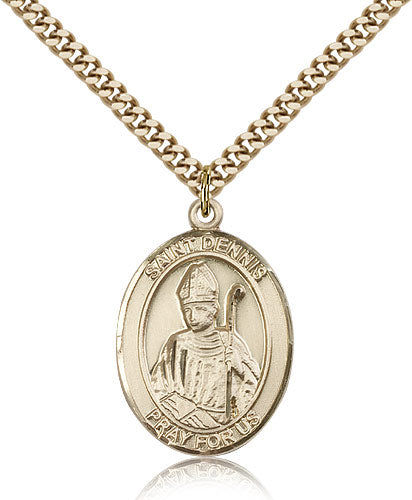 Bliss St Dennis Catholic Patron Saint Medal