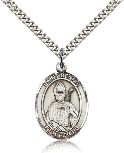 Bliss St Dennis Catholic Patron Saint Medal