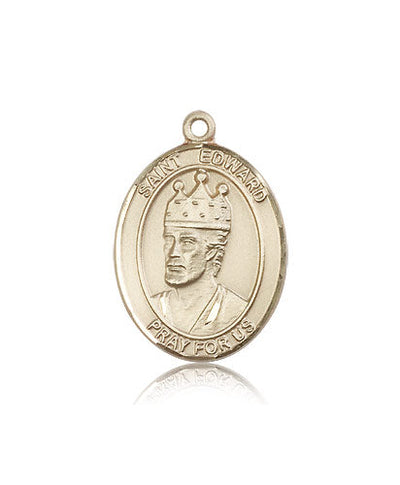 St Edward the Confessor Medal Necklace, 14kt gold, Bliss Manufacturing