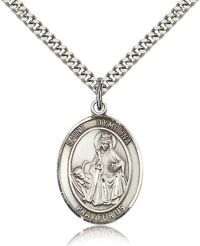 Bliss St Dymphna Catholic Patron Saint Medal