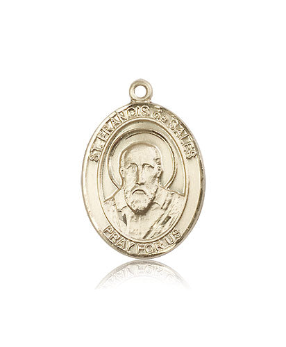 Bliss Manufacturing Large 14kt Gold St Francis de Sales Medal