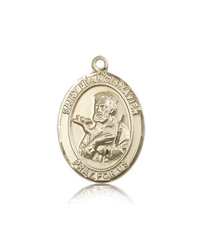 Large 14kt Gold St Francis Xavier Medal, Bliss Manufacturing
