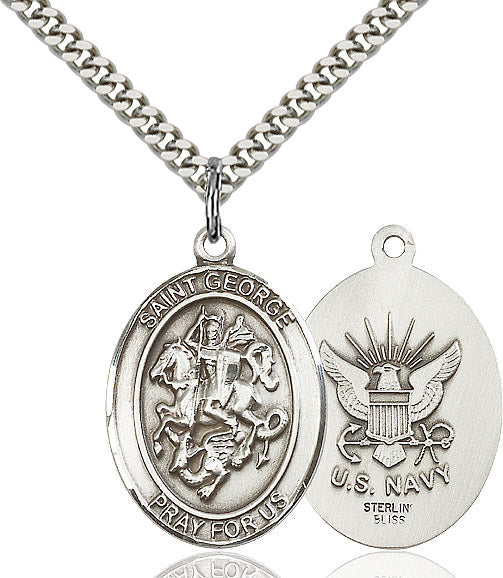 Bliss St George Navy Catholic Patron Saint Medal