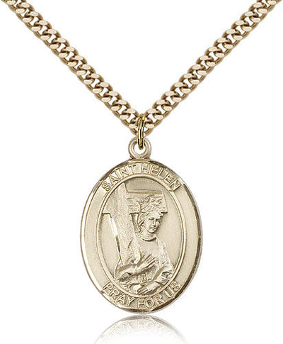 St Helen Medal Necklace, gold-filled, Bliss Manufacturing