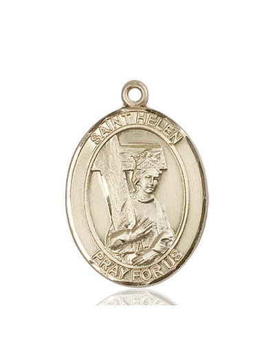 St Helen Medal Necklace, 14kt gold, Bliss Manufacturing
