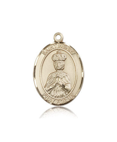 large 14kt gold st henry II medal, Bliss Manufacturing