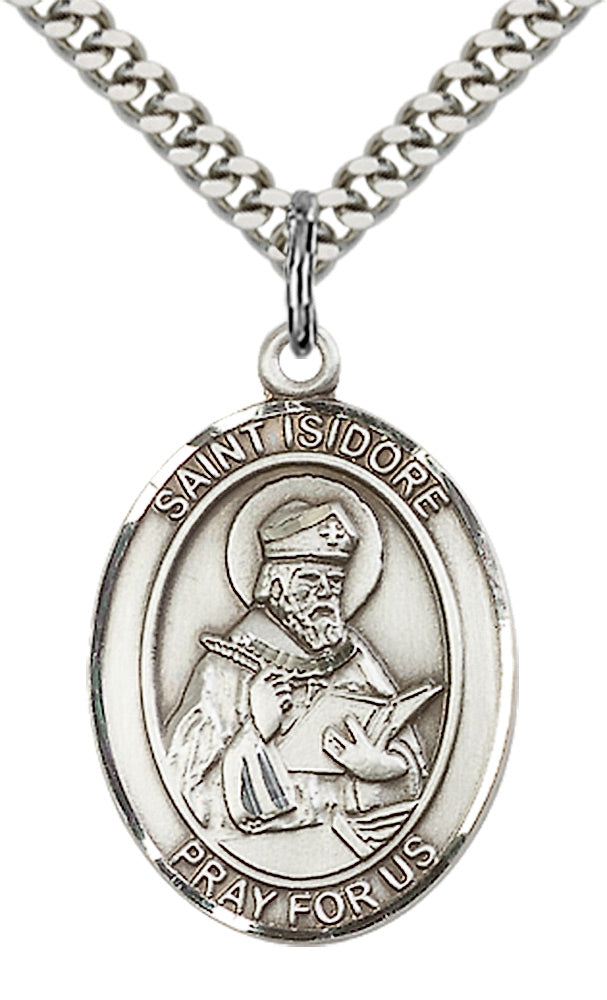 Bliss St Isidore of Seville Catholic Saint Medal