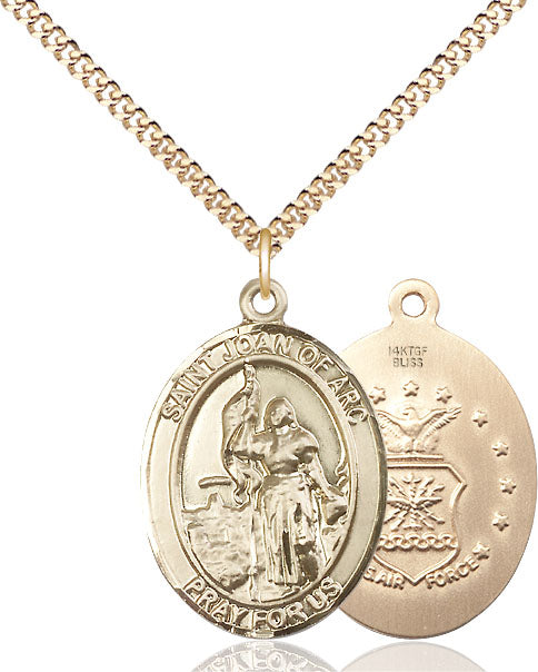 Bliss St Joan of Arc Air Force Catholic Patron Saint Medal