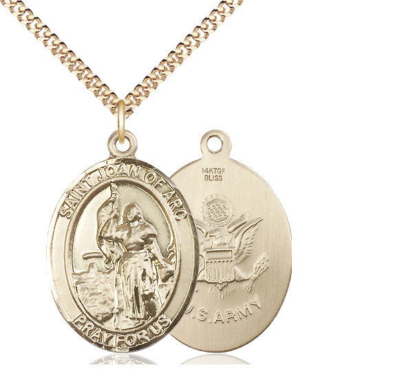 Bliss St Joan of Arc Army Catholic Patron Saint Medal