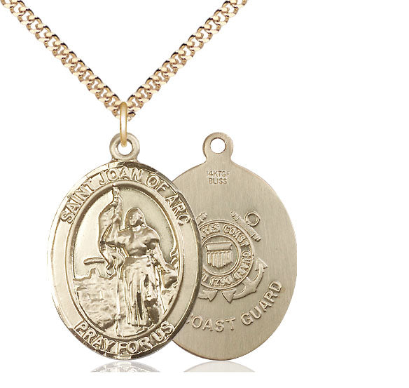 Bliss St Joan of Arc Coast Guard Catholic Patron Saint Medal